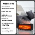 thumbnail image 1 of Mini Fireplace Diffusers for Essential Oils Fireplace Humidifier with Remote Bonfire Flame Diffuser 7 Colors Light B, 1 of 8