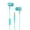 Light Blue, variant on Pebbuoy In-Ear Earphones 5D Surround Sound with Microphone High-Quality Audio 3.5mm Interface Earbuds for Mobile Phones And Computers