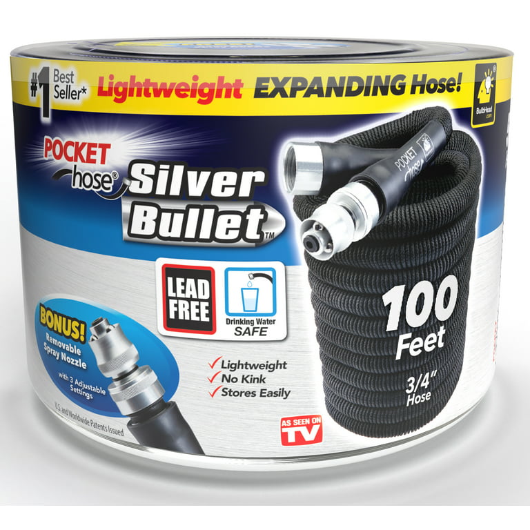 Pocket Hose Original Silver Bullet Water Hose by BulbHead