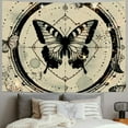 Chilfamy Butterfly Tapestry Moon Flower Botanical Plant Floral Tapestry