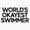 1pcs, variant on Worlds Okayest Swimmer Swim Swimmer Pool Sarcastic Sticker