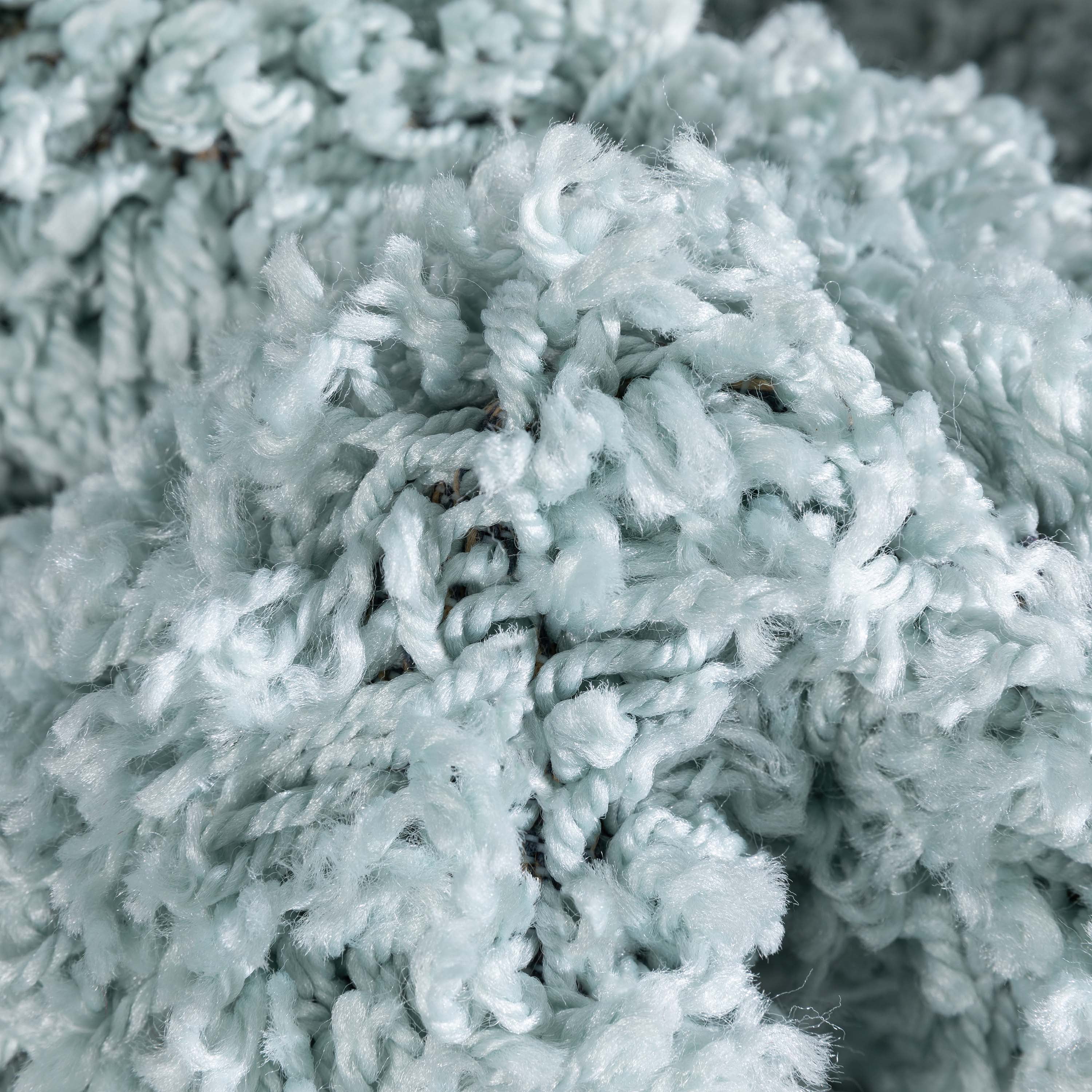 Well Woven Elle Basics Emerson Modern Textured Solid Seafoam Green 3'11" x 5'3" Area Rug