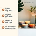 thumbnail image 3 of (Pack Of 4) Calyan Wax Co. Candle Soy 3-Wick Mahogany Cashmere 7 Oz, 3 of 7