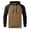 Khaki, variant on Mens Hoodie European Code Foreign Trade Mens Hooded Couple Hoodie Long Sleeve Solid Shirt S