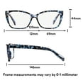 thumbnail image 6 of Equate Women's Orchid Cateye Reading Glasses with Case, Blue Purple Tortoise, +1.50, 6 of 9