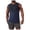 a45-Dark Blue, variant on Compression Shirts for Men Body Shaper Slimming Tank Top Undershirts Gym Gear Shapewear Sleeveless T-Shirt Size S,Black
