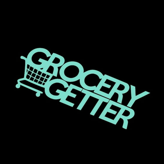 Grocery Getter Fast Cart Vinyl Decal Sticker UV & Waterproof Bumper Window Laptop Automotive Water Bottle Gift accessories – MINT 8"
