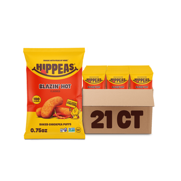 Hippeas Blazin’ Hot Puffs, 21 Ct, 0.75 Oz