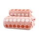 thumbnail image 2 of Hogar y cocina, Baño, Organizadores y almacenamiento de baño, Juego de toallas de baño de terciopelo con estampado de bastón de caramelo oscuro y claro, toallas de baño de algodón absorbentes para cab, 2 of 6