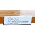 thumbnail image 3 of 3.15" L Wood Shelf Label Holder, Clip On Ticket Holder for Shelves .6" to .9" Thick, 25 Pack, 3 of 7