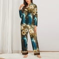 thumbnail image 2 of Sigee Rustic Daisy Mason Jars for Women’s Pajama Sets Long-Sleeved Pjs Sets for Women 2 piece Sleepwear-Large, 2 of 7
