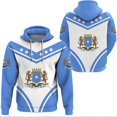 thumbnail image 3 of Sudadera con capucha con estampado 3D de la bandera de Somalia para hombre, ropa con estampado del emblema nacional somalí, sudaderas con capucha, chándal informal para niños, 3 of 5