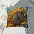 thumbnail image 2 of Fenyluxe Decorative Couch Throw Pillow Covers, Square Set Cushion Case, Soft Couch Pillow Covers - Sunflower Pattern White, 2 of 5