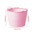 thumbnail image 4 of Xuniizn Laundry Basket, Collapsible Laundry Hamper & Large Storage Bin - Foldable Laundry Baskets with Handles, Space-Saving Laundry Hamper for Home, Dorm, Office, Plastic, Pink, 4 of 9