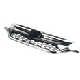 thumbnail image 2 of LABLT Front Bumper Cover Grid Upper Trim+Lower Grille Fit For Honda CRV 2015 2016 Chrome Black, 2 of 6