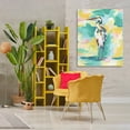 thumbnail image 3 of Stupell Industries Blue & Yellow Crane Animals Painting Wrapped Canvas Art Print Wall Art, 36 x 48, 3 of 8