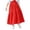 Red, variant on Daiosportswear Girls' Maxi Skirts with Pockets Tiered Elastic Waist Long Flowy Swing Ruffle Pleated Casual Skirts Yellow