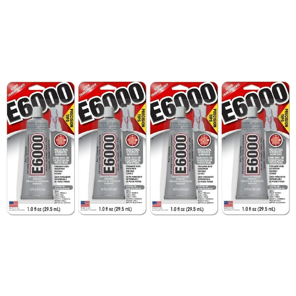E6000 Craft Glue Precision Tip 1 oz Industrial Strength Adhesive Clear