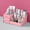 Pink, variant on Makeup Organizer, Cosmetic Box Jewelry Storage Tray with Drawers, Office Organizer,Bathroom Counter Organizer and Skin Care Organizer with 2 Drawer 7 Compartment(White,11 x 6.7 x 5.11inch)