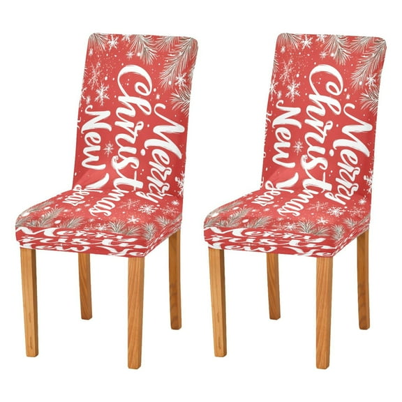 BZSMCE Chairs Slipcovers Dining Chair Covers Design Snowflake Christmas Tree Painting Creative Pattern