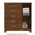 thumbnail image 2 of Comoda Skal Living 4 cajones y 1 puerta color Rustico, 2 of 4