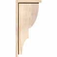 thumbnail image 3 of 7 1/2"W x 10"D x 22"H Ridgewood Smooth Corbel w/Backplate, Douglas Fir, 3 of 9