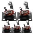 thumbnail image 1 of 5pcs Guitar Jack Plate Output Socket Square Indented Pickup Jack Output Plate Jack Plug Socket for Electric Guitar (Black), 1 of 6