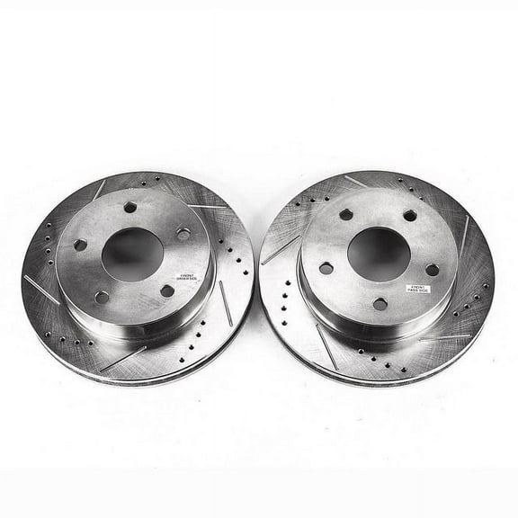Power Stop AR8748XPR Evolution Drilled & Slotted Rotors -Front