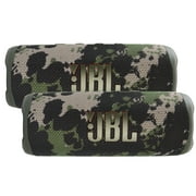 2x JBL Flip 6 Portable Waterproof Bluetooth Speaker (Squad)