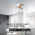 thumbnail image 4 of Matthews Fans - Irene-3H 3-Blade 42 Inch Flush Mount Ceiling Fan In Contemporary, 4 of 6