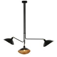 thumbnail image 4 of Safavieh Lewis 3-Light Mid-Century Metal Pendant Lamp, Black, 4 of 6