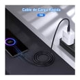 thumbnail image 3 of Cable USB 1Hora 1 metro, Entrada y Salida Tipo C, Carga Rápida 3A, Nailon Reforzado; Negro, 3 of 3