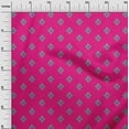 thumbnail image 2 of oneOone Cotton Silk Fabric Floral Block Print Fabric BTY 42 Inch Wide, 2 of 4