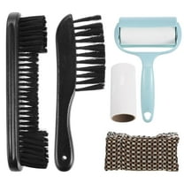 Uxcell Pool Table Cleaning Brush Set Table Brush Rail Brush Cue Cleaning Cloth Sticky Lint Roller Spare Core Black