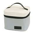 thumbnail image 2 of Exclusive Offers,Insulating Lunch Bag With Waterproof Double Layer Design For Bento Milk Bottle And Meal Boxes Cooler Bag,PENDANE,Gray, 2 of 9
