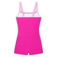 thumbnail image 4 of Shadoumai Girls Swimsuit One Piece Size 7 Cut Out Girls Tankini Swimsuit Quick Dry & Stretchy Color Block Ruffle Bathing Suit Stretch Strap Swimwear Set Girl, 4 of 5
