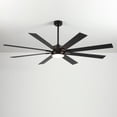 thumbnail image 2 of 72-Inch Ceiling Fan with Dimmable LED Light, 8 Wood Blades, Remote Control, 6 Speeds, 2 of 4