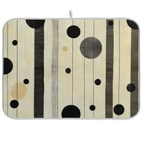 Yayeee Dish Drying Mat for Kitchen Counter Ultra Absorbent Easy Clean Pad 24x18", Stripes Pattern