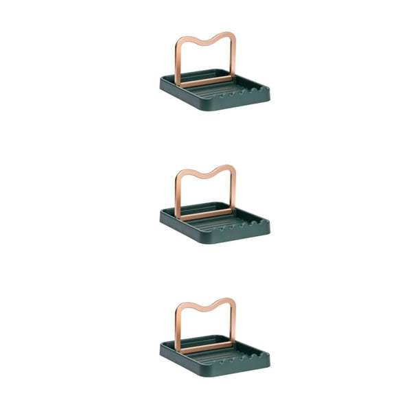 Soporte para tapa de olla Injueey organizador de cocina duradero extraíble verde