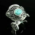 thumbnail image 3 of QQTDFG 925 Silver Plated Turquoise Ring for Women Wedding Party Jewelry Rings SZ 6-13-Turquoise#17-7, 3 of 4