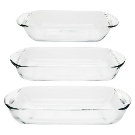 Anchor Hocking Glass Baking Dish Value Pack, 3 Piece