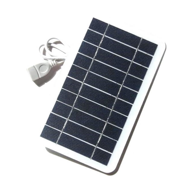 Panel Solar USB de Alta Potencia de 5V para Exteriores, Resistente Al Agua, Caminata, Camping, CéLulas PortáTiles, Cargador Solar de BateríA para TeléFono MóVil
