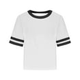 thumbnail image 3 of Karight Women's Crew Neck T Shirt Oversized Casual Loose Short Sleeve Tee Summer Athletic Workout Pullover Tops with Pockets, 3 of 4