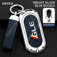 thumbnail image 3 of Zinc alloy+leather Car Remote Key Case Cover For Mercedes Benz GLE C 2 buttons C S Class W206 W223 C300 GLC ML GLK Key Shell, 3 of 12