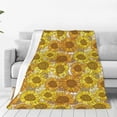 thumbnail image 4 of Salouo Sunflowers1 Print Bed Blankets,Flannel Blanket Comfortable Air Conditioning Blanket Lightweight Blanket for Sofa Bed Travel & Couch -80"x60", 4 of 8