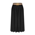 thumbnail image 2 of Jupes à Taille Élastique pour Femmes Jupe Décontractée Évasée Longueur Cheville en Polyester Longueur Régulière 1 Pce, 2 of 8