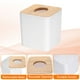 thumbnail image 3 of Cubierta de caja de pañuelos Uxcell con tapa de bambú, soporte cuadrado para caja de pañuelos, contenedor de pañuelos faciales, dispensador de papel higiénico, 3 of 6