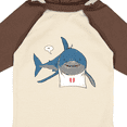 thumbnail image 4 of Inktastic Shark Dinner Boys or Girls Long Sleeve Baby Bodysuit, 4 of 5