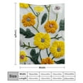thumbnail image 3 of Creowell Fuzzy Fluffy Soft Cozy Blanket Flowers Cross Stitch Flannel 60*80in, 3 of 7