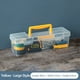 thumbnail image 1 of Cajón de herramientas transparente, caja de herramientas portátil, organizador de tornillos, caja de plástico resistente, para taller, almacenamiento de herramientas, fácil de transportar,, 1 of 9